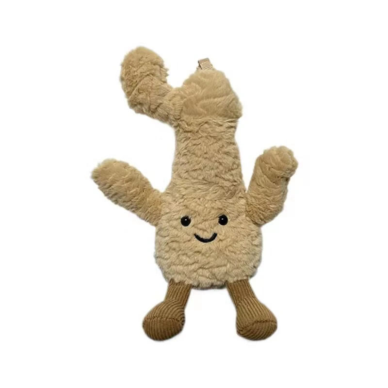 20cm bonito amarelo gengibre vegetal brinquedo de pelúcia planta pingente boneca de pelúcia bebê crianças presente aniversário decoração para casa artesanato