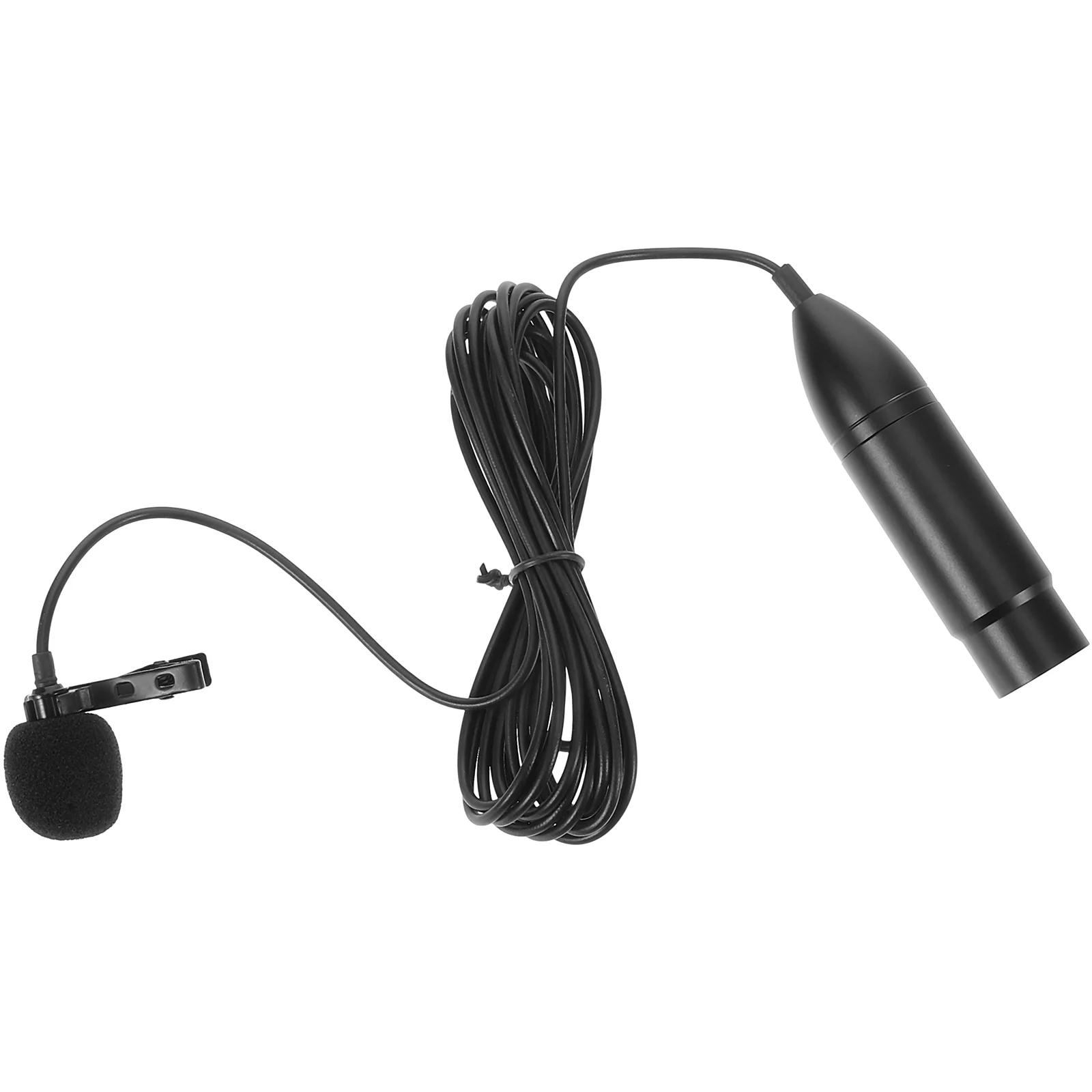 Noise Reduction Condenser Lavalier Microphone Headphones Cable Metal 48V Professional