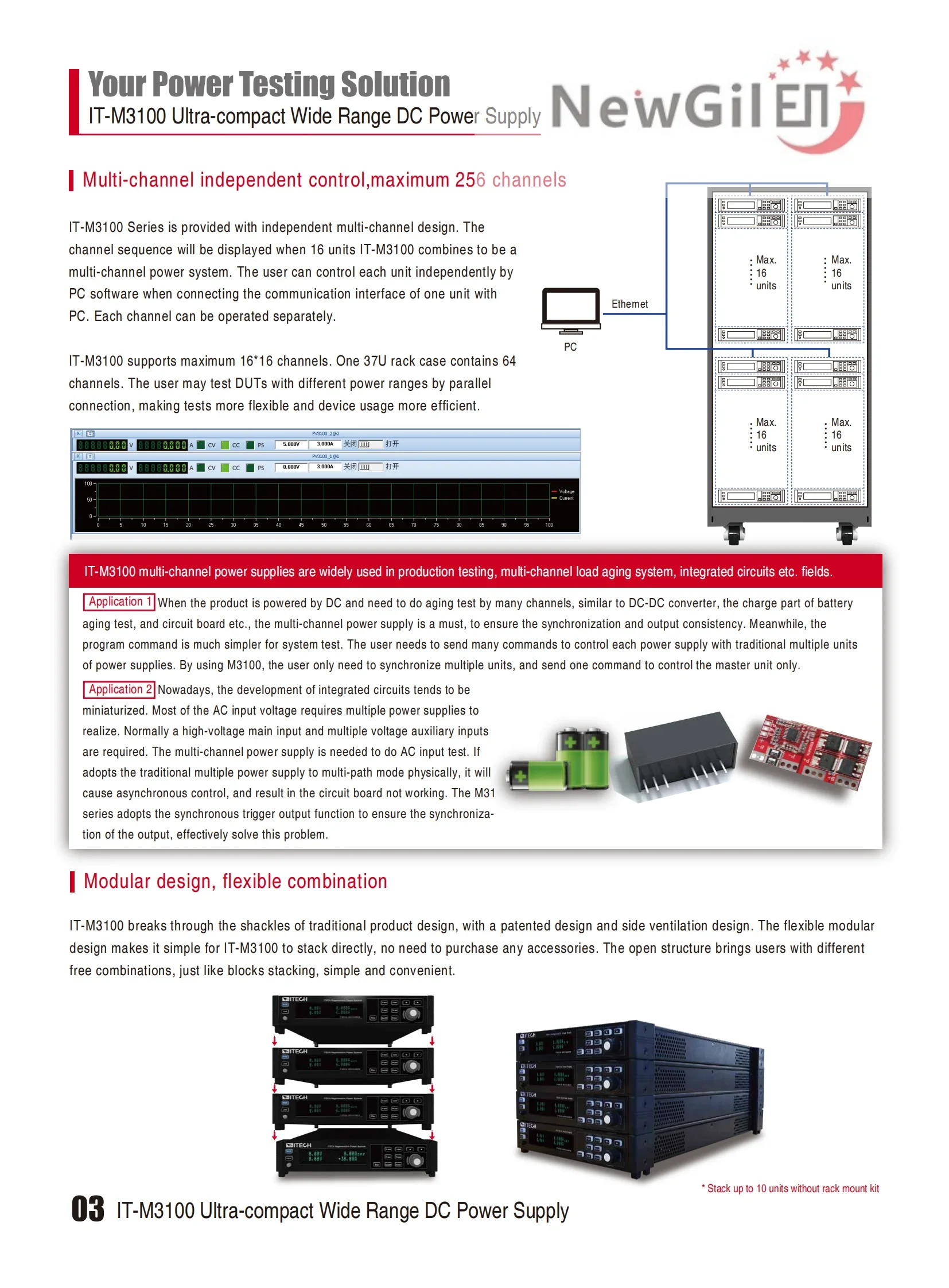 ITECH IT-M3115 IT-M3125 IT-M3135 IT-M3116 IT-M3126 IT-M3136 مصدر طاقة تيار مستمر متغير