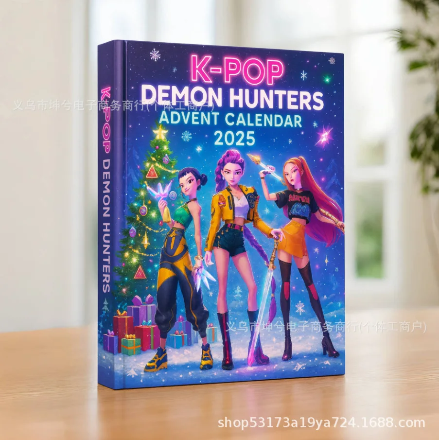 2025 Countdown Calendars Kpop Demon Hunters Advent Calendar Model Doll Collection Desk Decoration Children Christmas Gifts