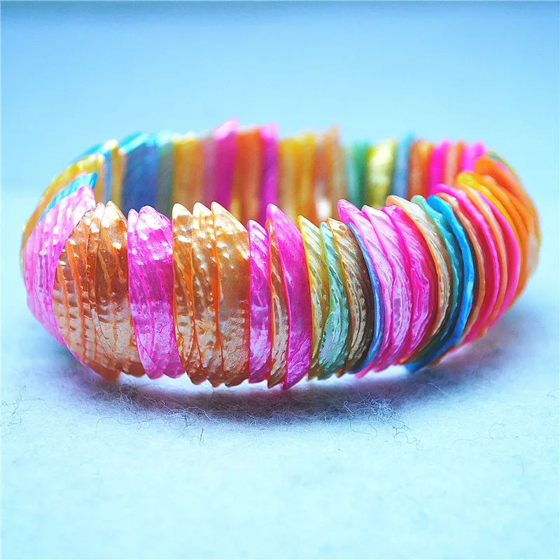 1PC Natürliche Weiß Shell Armbänder Mutter Der Perle Armreifen Meerwasser Wideth 30MM Top Mode Frauen Schmuck Gute Qualität