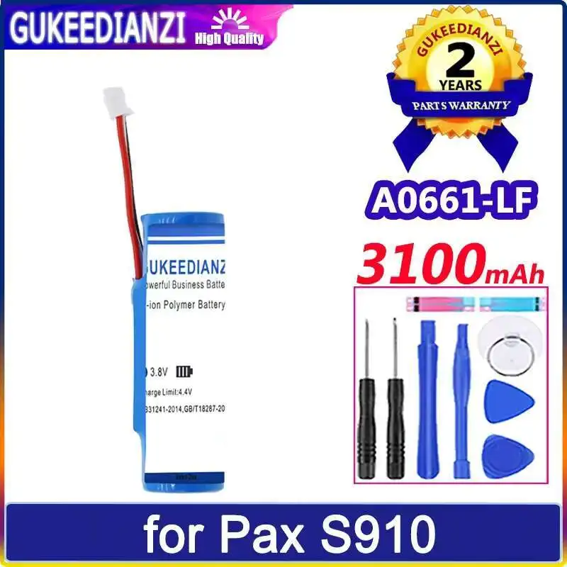 

Payment Terminal Battery For Pax S910 HL0272, HL0273, A0661-LF High Compatibility 3100Mah Performance