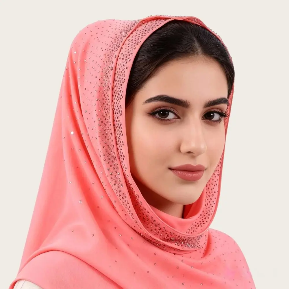 

New Chiffon Muslim Instant Turban Solid Color Full Cover Islamic Crinkle Shawl Breathable Turbans Head