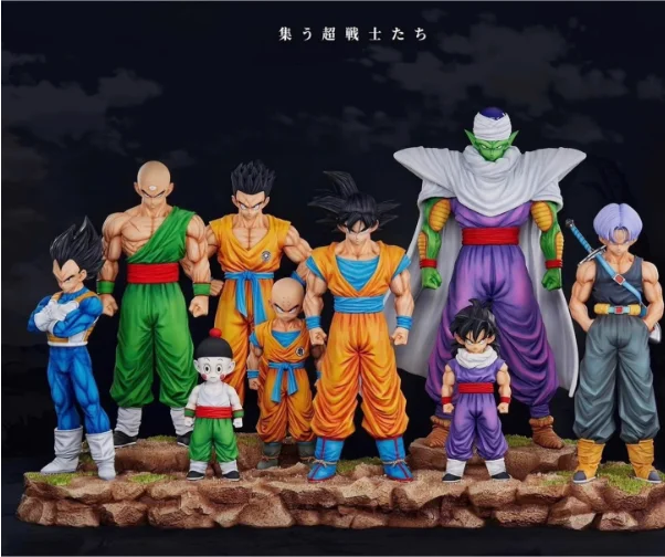 

28cm Anime Dragon Ball Kids Krillin Son Gohan Trunks PVC Action Figures Model Collection Desktop Decoration Toys Kids Gifts