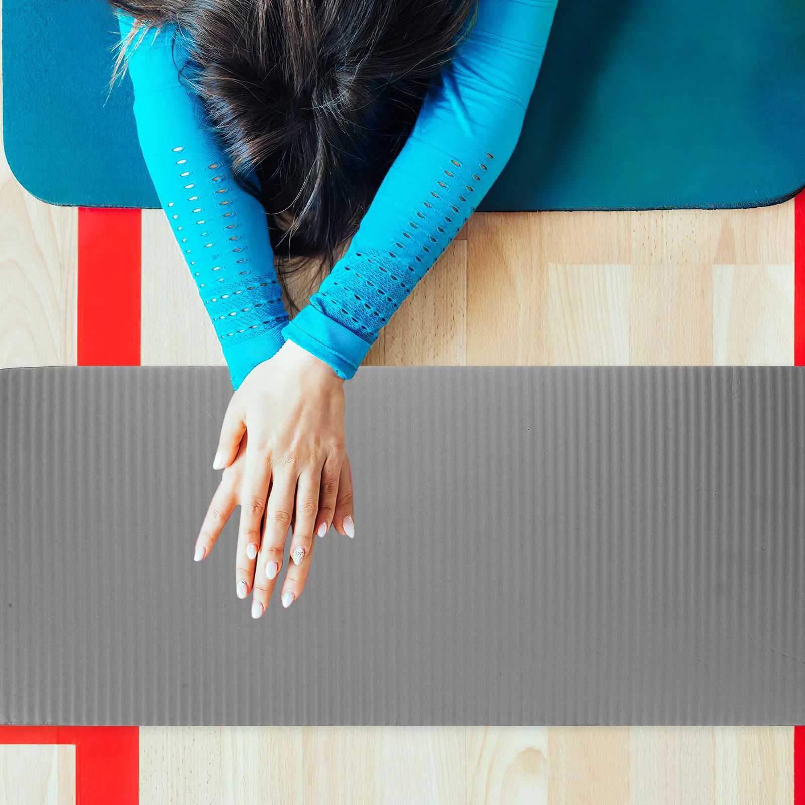 

23.58X9.82X0.59In Knee Elbow Cushion Extra Thick Non-Slip Rubber For Floor Exercises Portable Fitness Padding Yoga Kneeling Pad