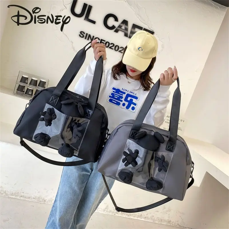 Disney Mickey New Travel Bag Fashion High Quality Solid Color Women\'s Crossbody Bag Casual Large Capacity Unisex Handbag