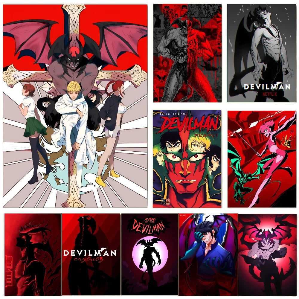 Devilman Crybaby Poster Poster Paper Print Home Living Room Bedroom Entrance Bar Restaurant Cafe Art Painting Decoration