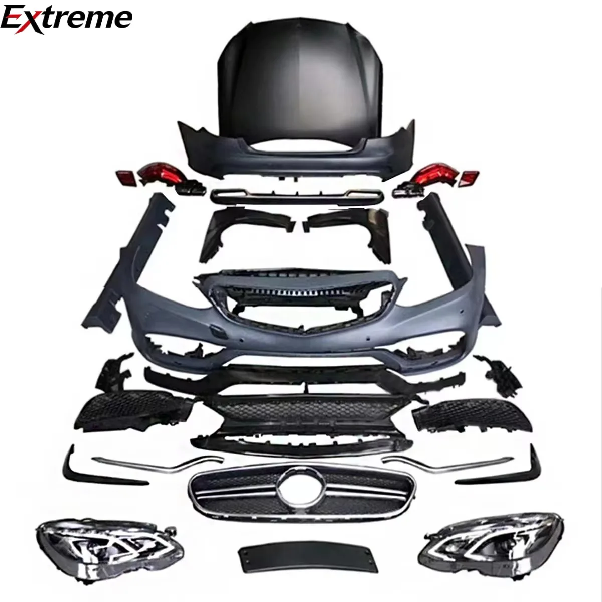 

Auto Body System Bumpers Bodykit for Mercedes Benz E Class E260 E300 E350 W212 2009-2012 Change to E63 AMG 2015.