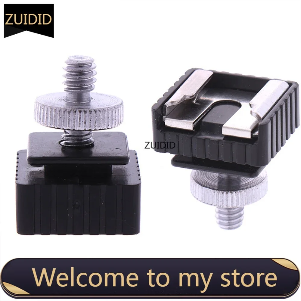 2/4PCS Flash Hot Shoe Mount Adapter Speedight Flash Cold Hot Shoe Bracket Mount Adapter 1/4