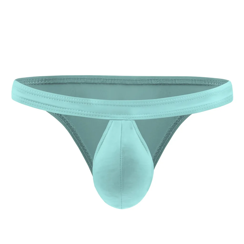 

Men's Erotic Brief Underwear Gays Sexy Low Waist U Convex Pouch Mankini Elastic High Fork Semi Transparent Tanga Elastic Panties