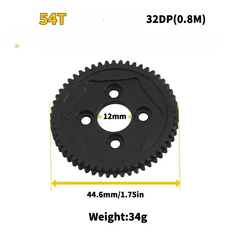 RC Racing Car 1/10 Monster Truck Pick-up Truck 54T Steel Large Gear 32DP