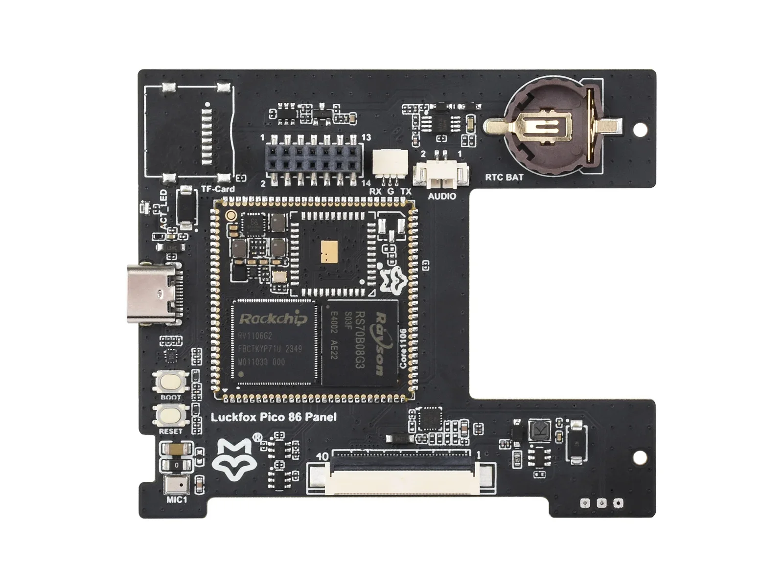 Luckfox Core1106 Smart 86 Box Development Board,128MB/256MB DDR3L, Optional For Wireless, 0.5/1TOPS, RV1106G2/RV1106G3