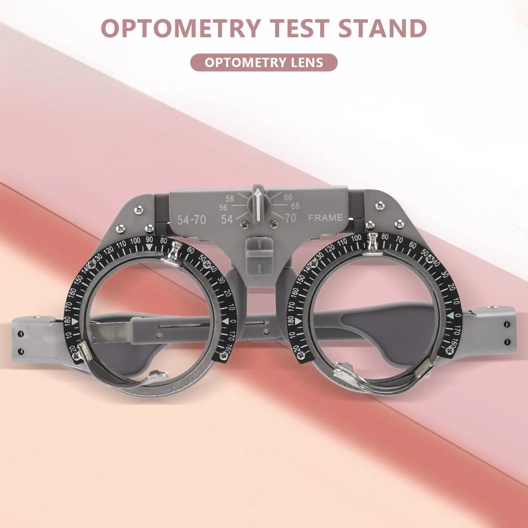 AS94-Adjustable Trial Frame Optical Trial Lens Frame Pd 54-70Mm Titanium Optic Trial Eye Optometry Lens Frame Test Optician
