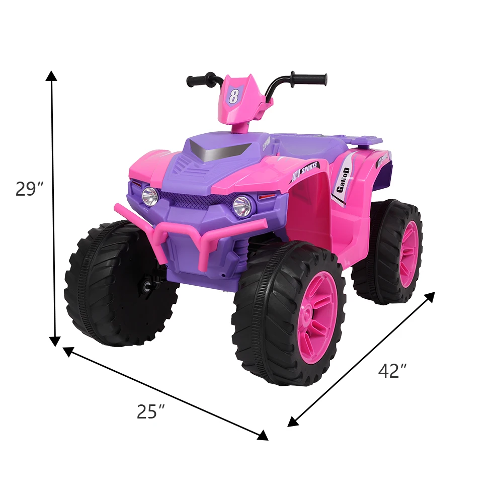 Elektroauto für Kinder fahren mit dem Auto, Elektro-Kinderwagen All-Terrain-Fahrzeug Doppel antriebs batterie 12 v7ah * 1 ohne Fernbedienung stift