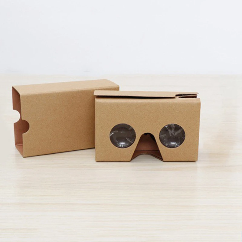 6 шт. 3D-очки для картона V2 VR 4,5-6 дюймов смартфон + повязка на голову