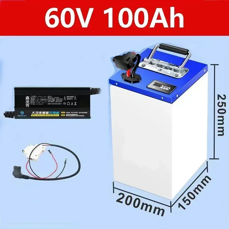 

Мощный литий-ионный аккумулятор 48 В, 60 В, 72 В, 100 Ач для электромобилей, с аккумуляторным элементом сверхбольшой емкости А