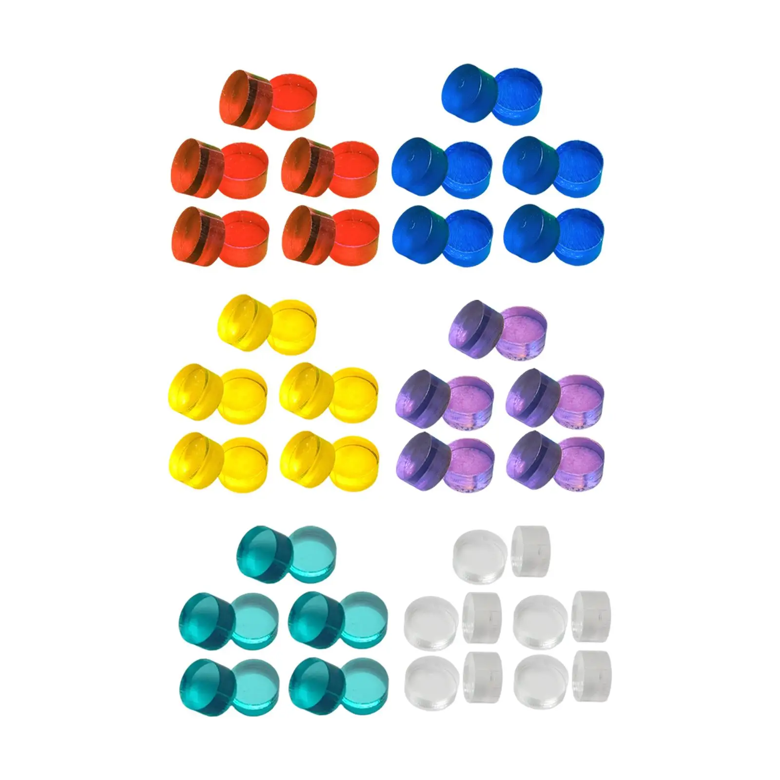 

10 шт., прозрачный наконечник кия для прыжков, аксессуары для бильярда, аксессуары для удочек для бильярда, замена наконечника кия для бильярда