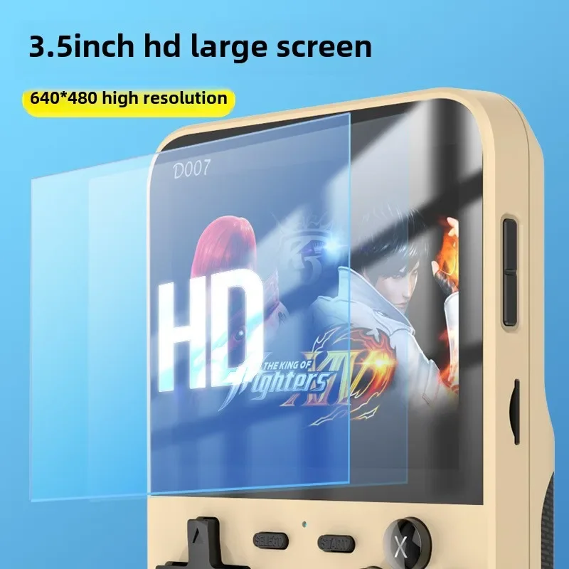 D007 Портативные игровые консоли 3,5-дюймовый IPS-экран Портативные игровые плееры Система с открытым исходным кодом 10000+ игровых ретро-устройств