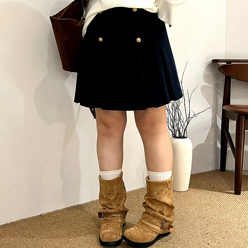 

Женская юбка А-силуэта больших размеров, элегантная, в студенческом стиле, зима 2025, из полиэстера, тип Baitu NQ1275, универсальная, облегающая, шо...