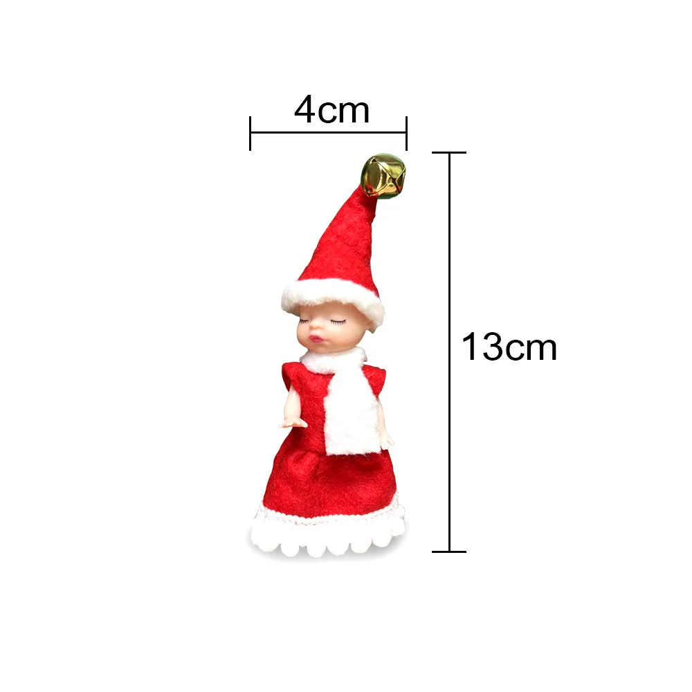 Christmas Mini Baby Elf Dolls Christmas Elves Shining Kindness Craft Babies Doll Toy Decoration On The Shelf Gift For Girl Boy