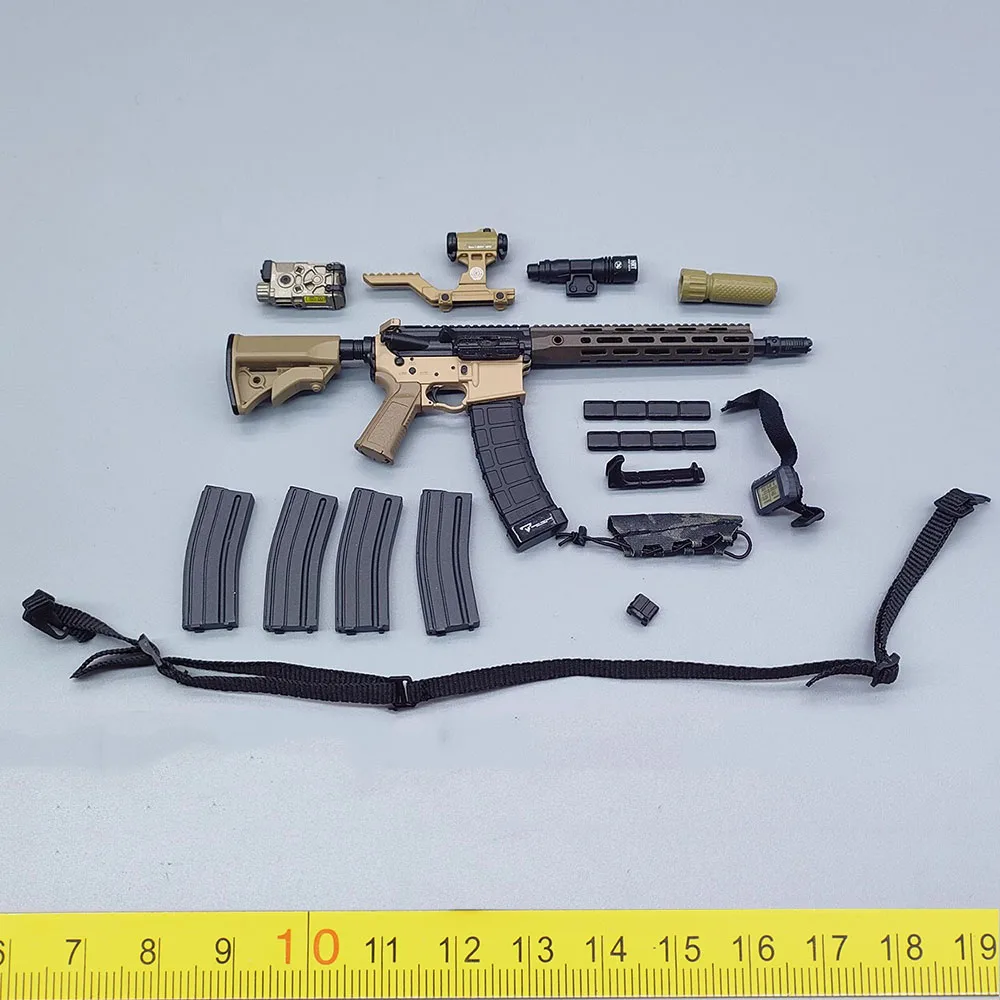 ŁATWY I PROSTY ES HRT06MM HRT US. Pistolety główne żołnierza AR15 Magazynki PVC Zabawki Model dla 12-calowych figurek kolekcjonerskich DIY 1/6