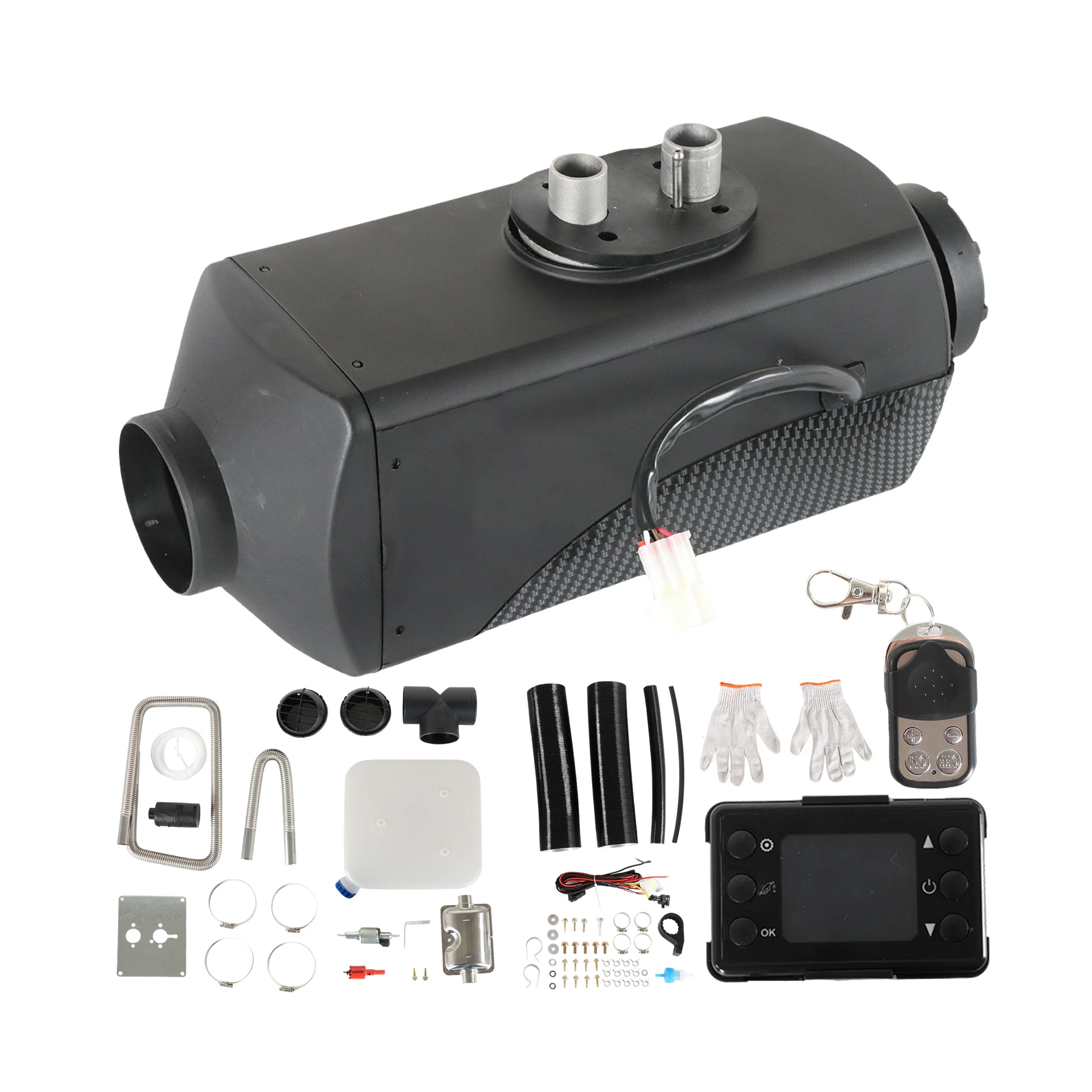 8KW 12 فولت الديزل مسخن الهواء سبليت ثقب واحد المخرج LCD المحمولة سخان التوقف ل فان قارب متنقل شاحنة مقطورة تخييم 8000 واط