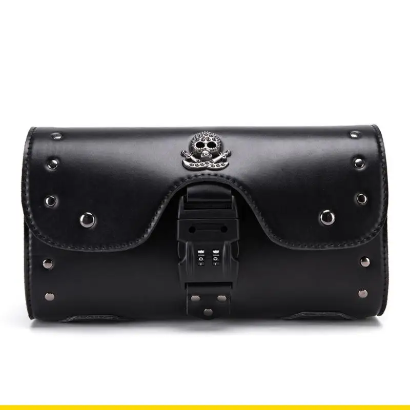 

Сумка на руль мотоцикла SZCH с противоугонным замком, кожаное хранилище для ключа телефона