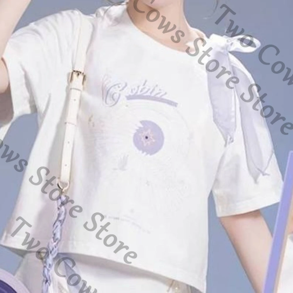 

Honkai: Star Rail Robin Short Sleeve T-shirt Purple High Appearance Level Comfort Clothing Cotton Genuine Exquisite Ambitus