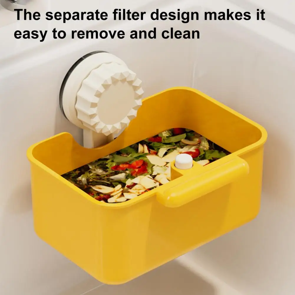 Sink Strainer No-touch Disposal Suction Cup Sink Strainer Basket Removable Kitchen Drain Catcher Food Debris for Easy for Sink