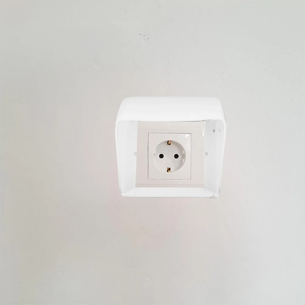 

2 pcs Waterproof Outlet Box Weatherproof Electrical Socket Cover Outdoor Receptacle Protector Safety Plug Cover Wall Switch