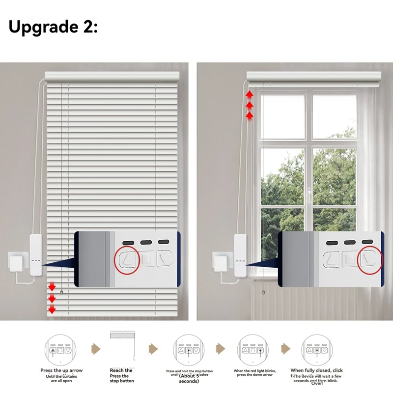 A7QHO-Tuya Wifi Smart Motor For Roller Blinds Electric Chain Shade Shutter Drive RF Remote Kit App Via Alexa Google