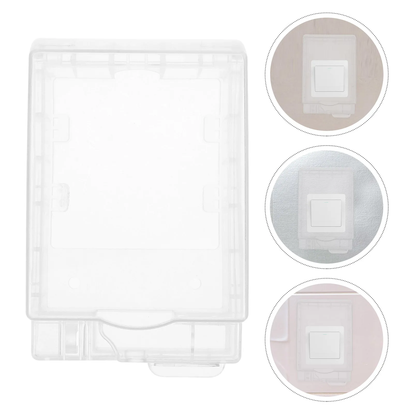 

Waterproof Socket Box with Lock Design Splash Proof Outlet Cover for Bathroom Kitchen Wall Mount Safety Protection Case