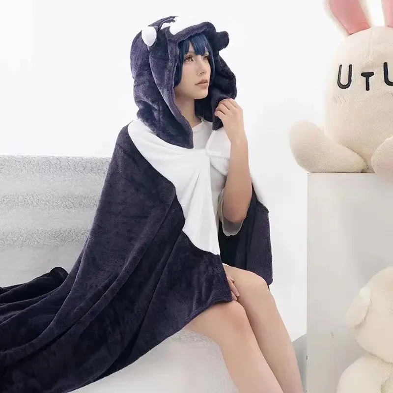 واندرر سكاراموش هوتاو شبح شياو المسافر كازوها تأثيري بطانية عباءة كيب مضحك بيجامة من الصوف أنيمي زي هودييكس ؛ 4'b ، #5