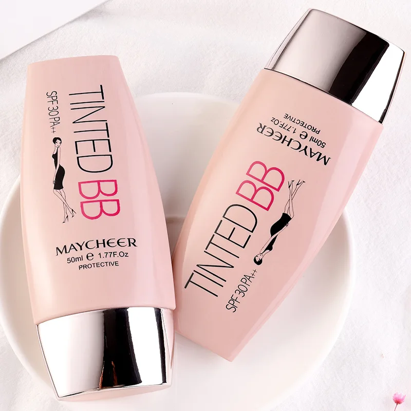 Crema BB reparadora Mineral, 50g, corrector, aislamiento hidratante, crema CC de belleza, brillo de larga duración, tono de piel, Maquillaje facial Natural