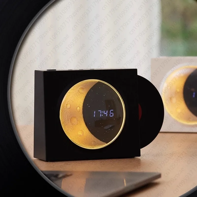 Moon Shaped Bluetooth Speaker High Appearance Decorative Sound Box Home Desktop Audio Ornament