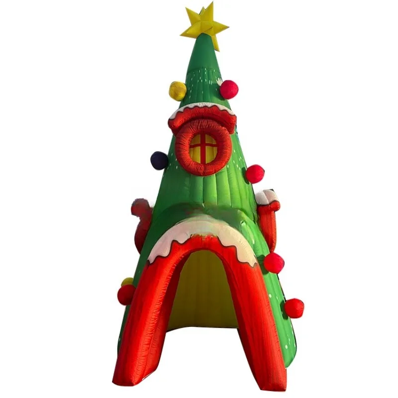 Custom Backyard Garden Christmas Decor Outdoor Inflatable Christmas Tree Party House