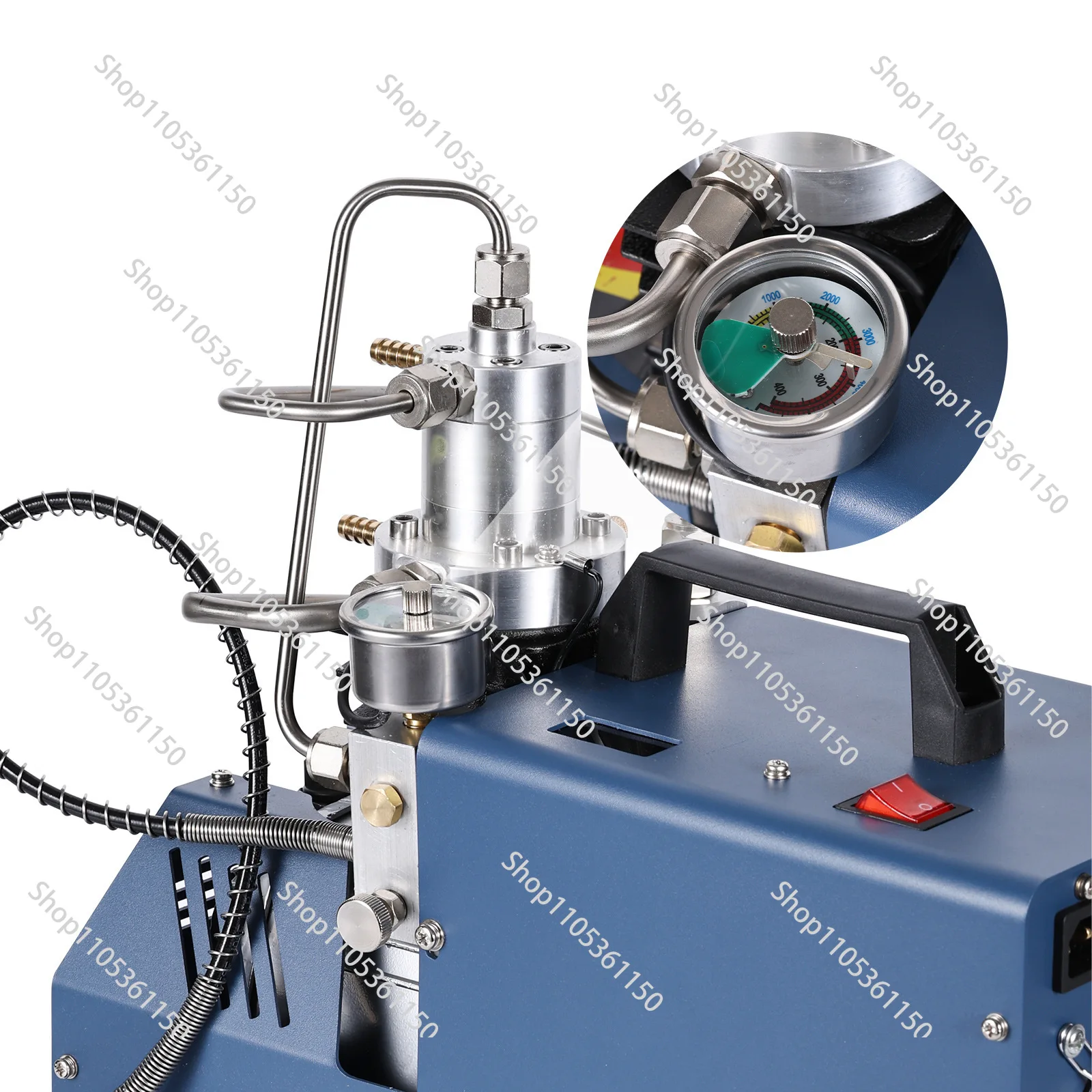 Pressure Inflator 30mpa Inflatable Pump 40mpa Small Single Cylinder Water Cooled Cylinder Submersible Inflatable Boat