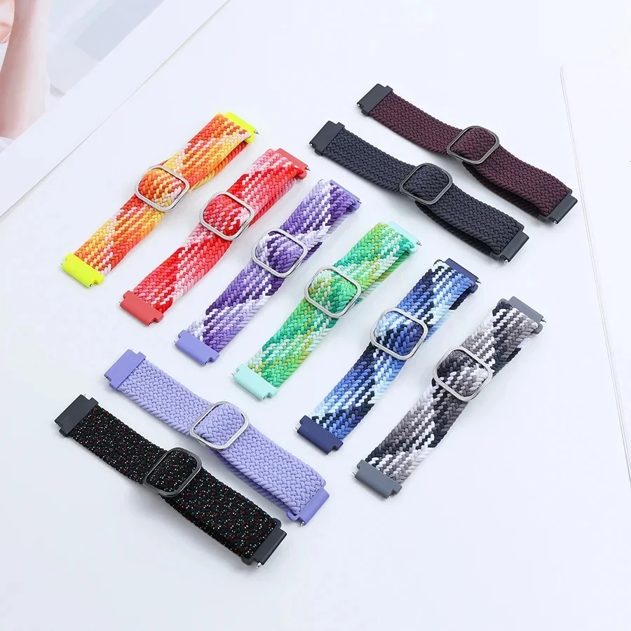 Nylon Braided Loop Strap For Hyalou RS5 R8 S8 Watch Band Bracelet For Haylou Watch 2 Pro/Solar Plus RT3/GST Lite/RS3 Wristband