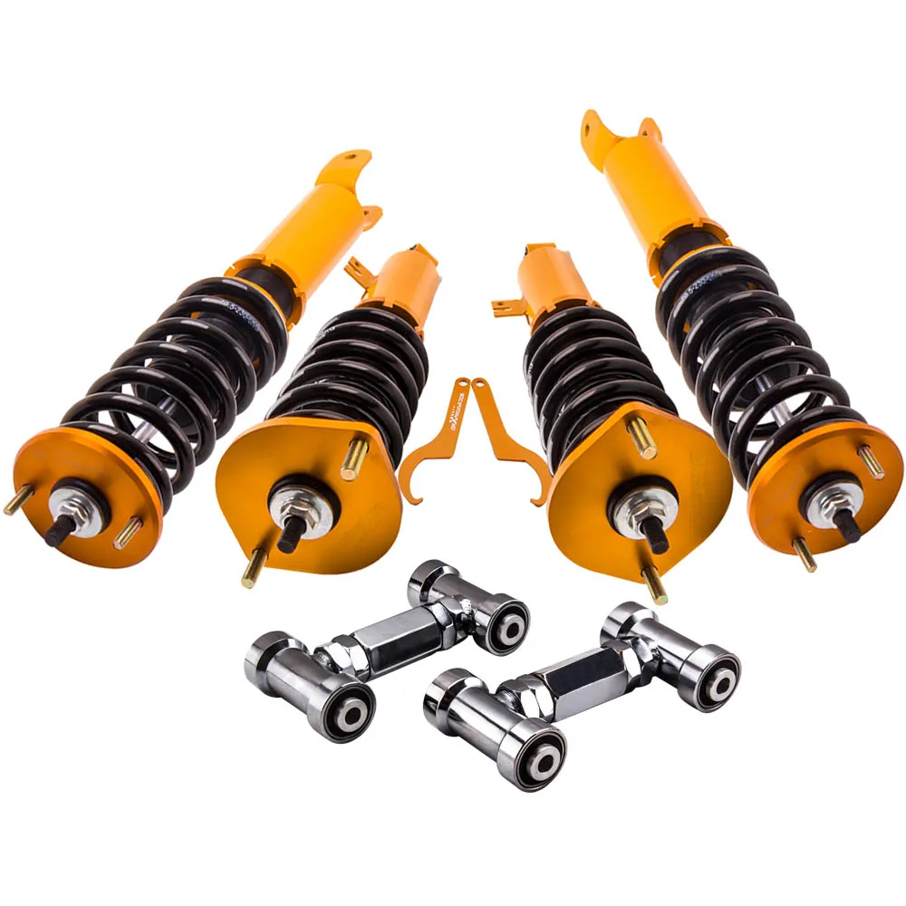 Coilovers Spring Strut Kit + Camber Control Arm for Nissan 300ZX Z32 89-00 Suspension Shock Absorbers Struts Upper Camber Arm