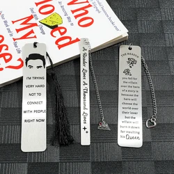 Sto cercando di non entrare in contatto con le persone in questo momento segnalibri in metallo personalizzati segnalibri da lettura per gli amanti dei libri