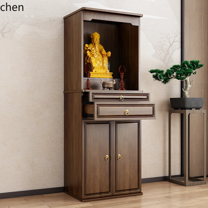 

TQH God of Wealth Temple Standing Cabinet Guanyin Buddha Statue Cabinet Shrine Shrine Standing Cabinet Bodhisattv