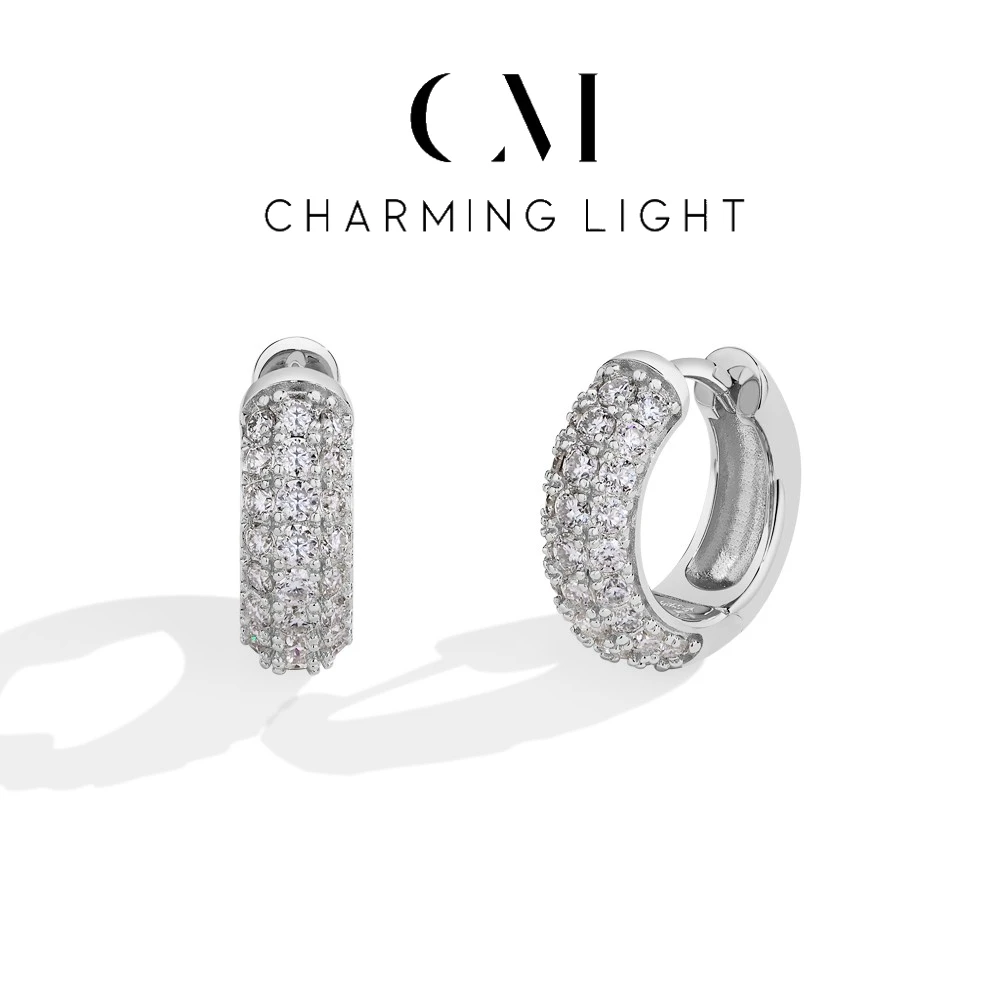 

Charming Customise 1.44ctw Moissanite Stud Earrings Lab Diamond 925 Sterling Silver For Women Hoop Earring Fine Party Jewelry