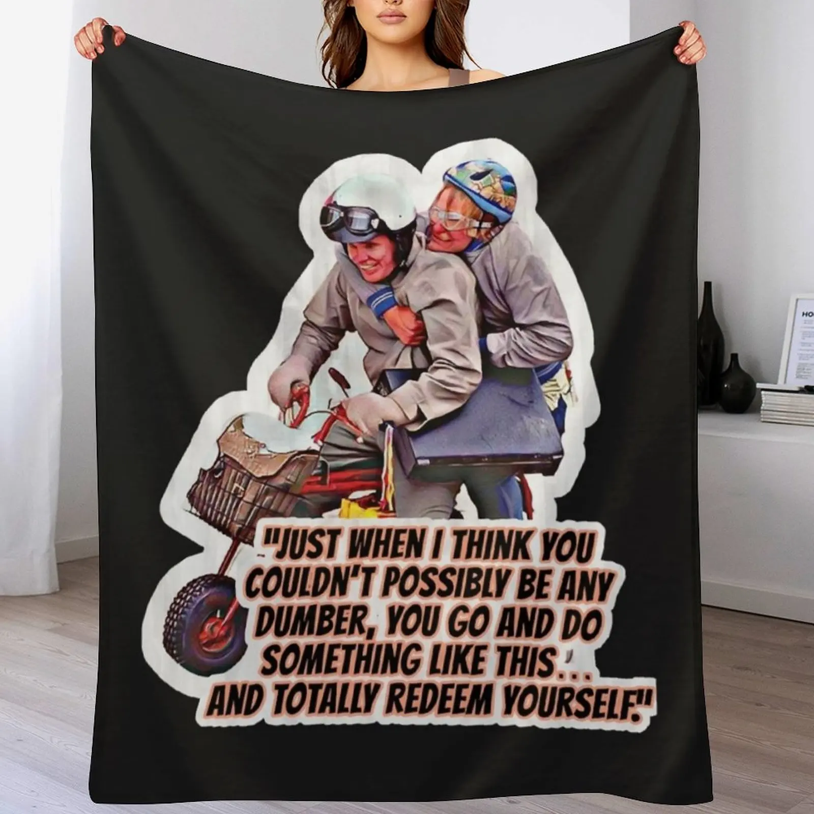 

Men Women Dumb _amp_ Dumber Throw Blanket Compact Warm Blanket for Car Road Trip