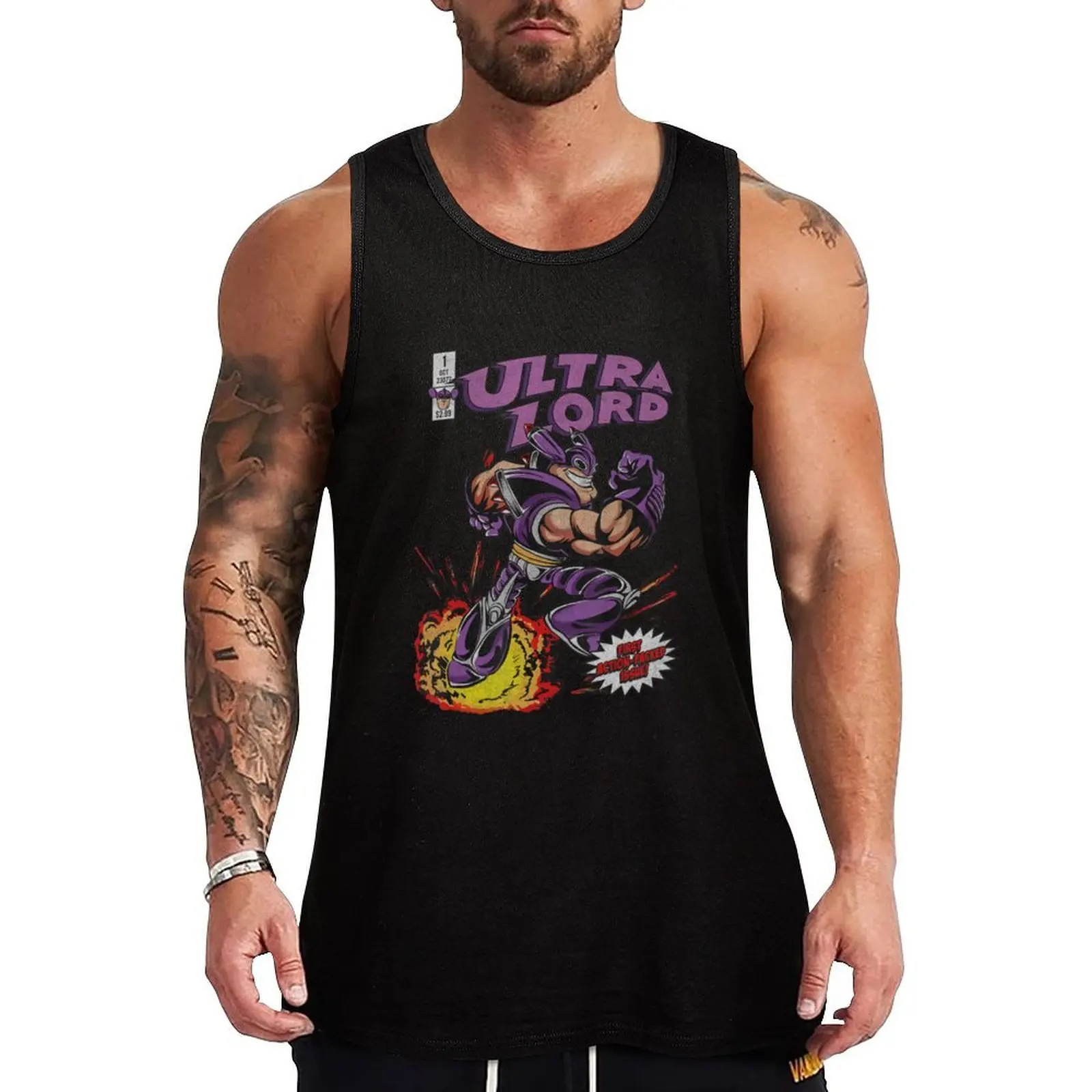 

Nickelodeon The Adventures Of Jimmy Neutron Ultra Lord Tank Top sleeveless man shirts Sleeveless top Top summer Men's sleeveless