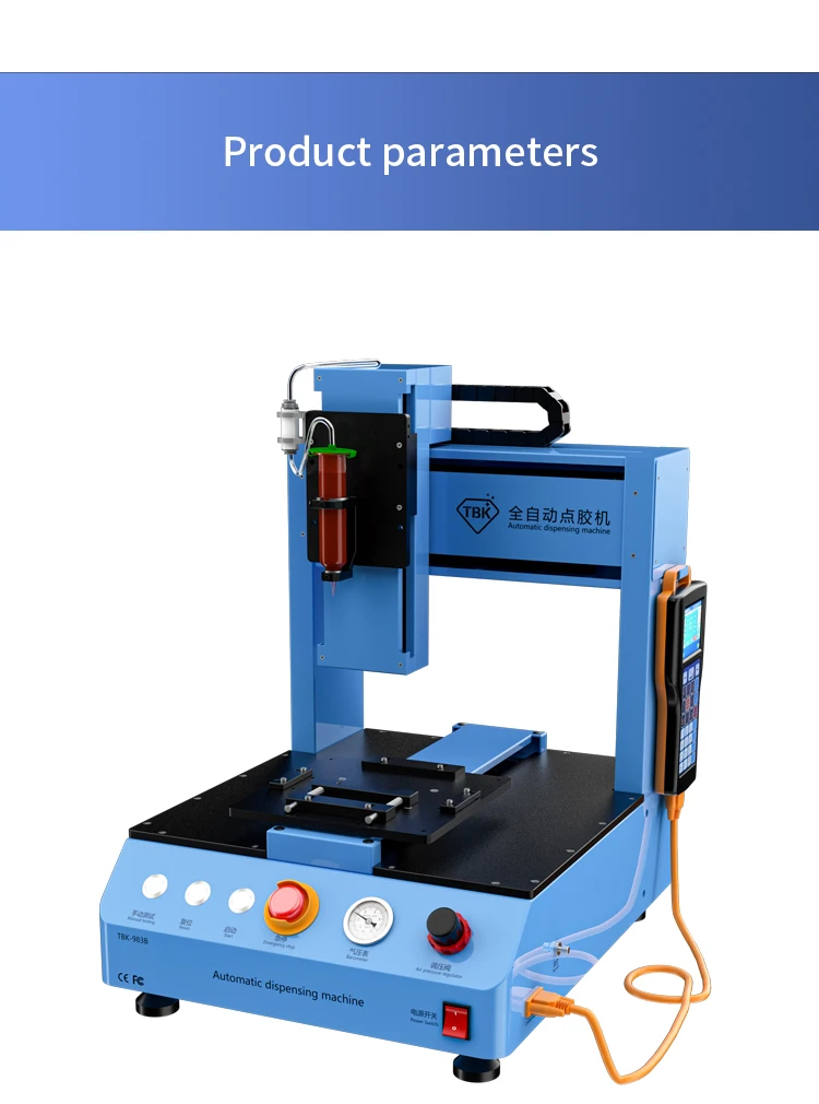 

TBK 983B Automatic UV Waterproof Glue Dispensing Machine New Industrial-Grade Mobile Phone LCD Glass Scratch Polishing Repair