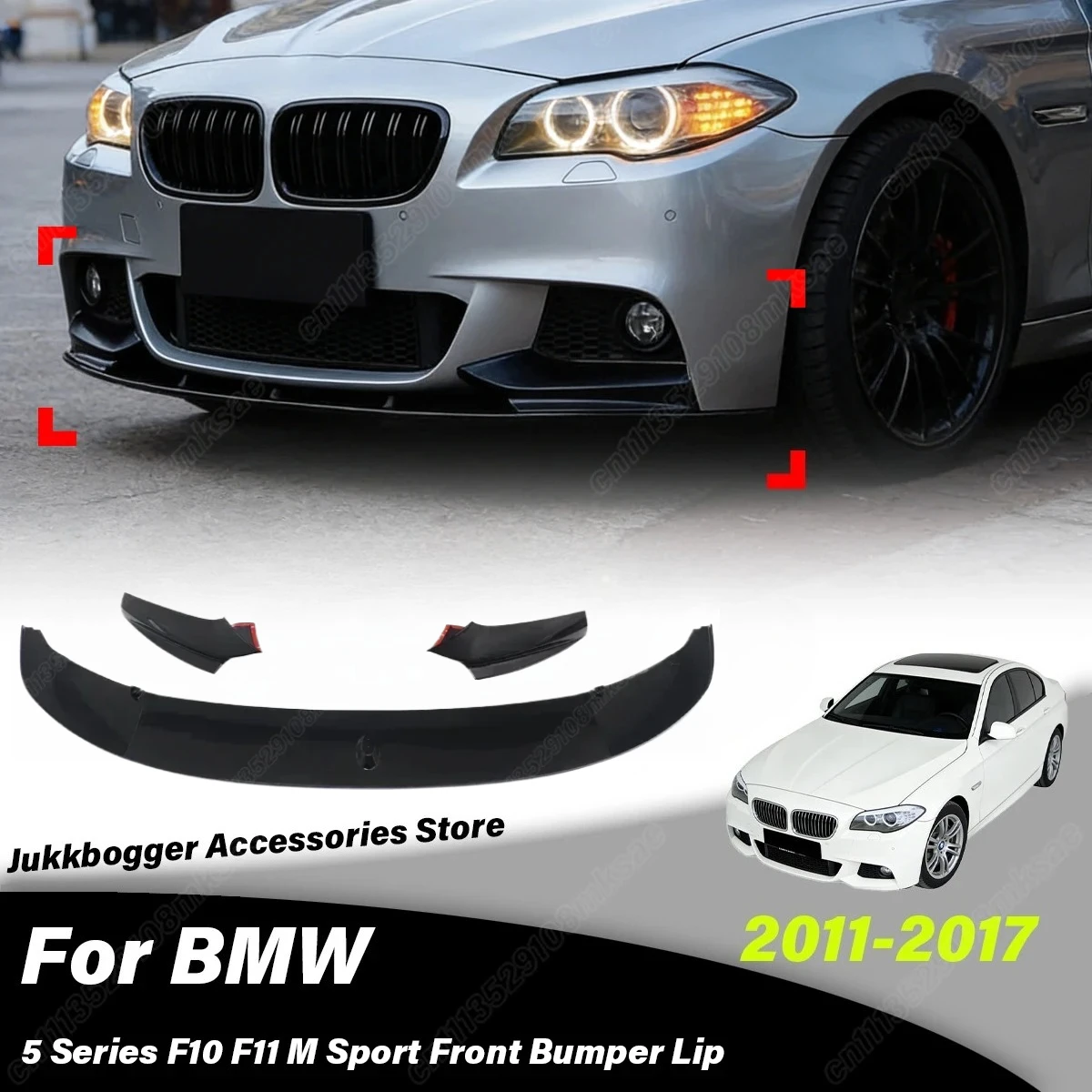 

For BMW 5 Series F10 F11 2011 2012 2013 2014 2015 2016 2017 Automobile Front Bumper Spoiler Lip External Decoration Accessories