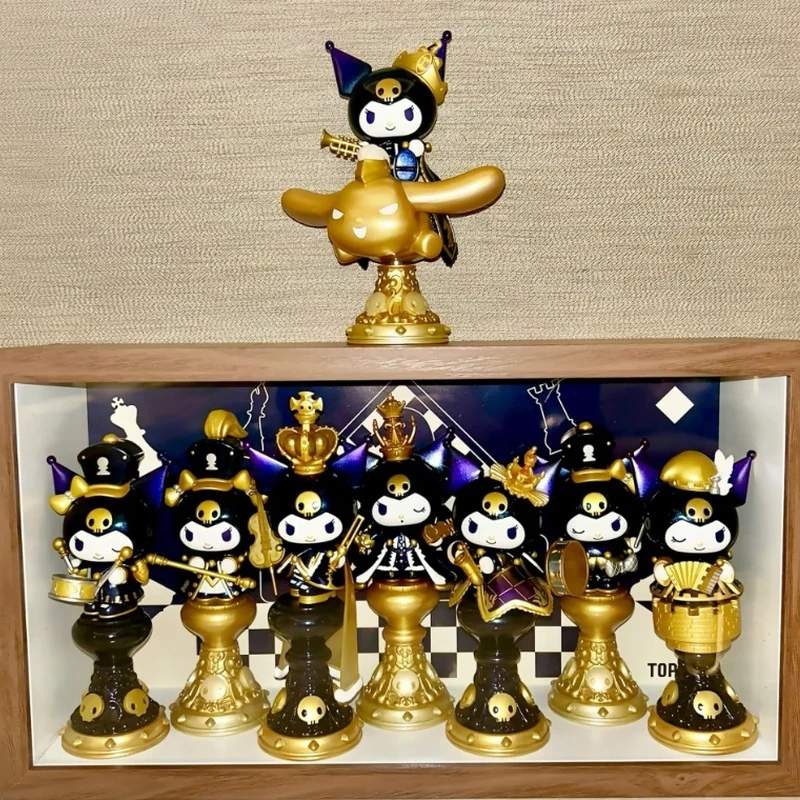 

Genuine Sanrio Kuromi Chess Series Blind Box Cartoon Surprise Mystery Box Collectible Model Cute Room Decoration Customized Gift