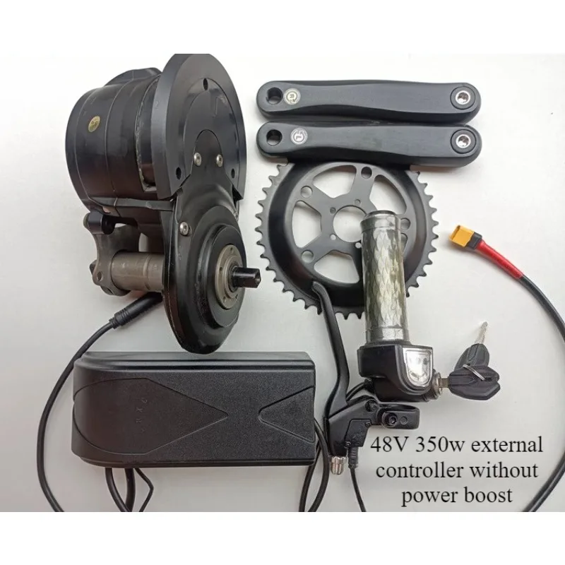محرك تحويل متوسط المحرك 36 فولت/48 فولت 350 وات IP65 عزم دوران 85 نانومتر و85-90 دورة في الدقيقة لمجموعة المساعدة الكهربائية للدراجات الجبلية/الطريق/الدراجة الإلكترونية