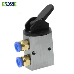 S3HL-08 2 Position 3 Way Manual Handle Control Pneumatic Mechanical Valve PT 1/4