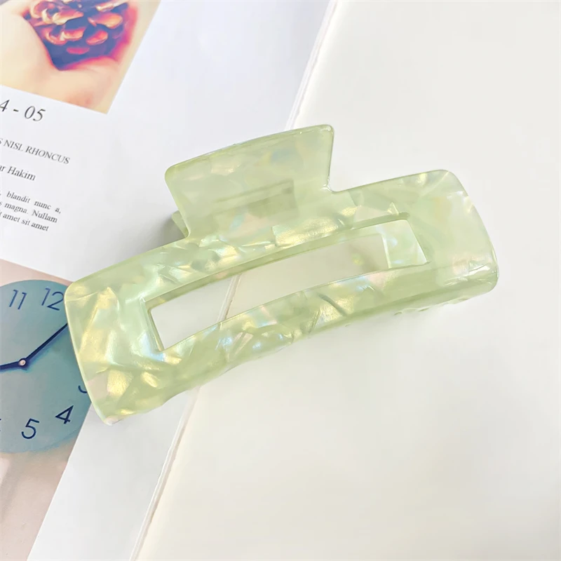 mermaid shark clip Korea large imitation acetic acid hair grab female back head hair clip disc hair grab clip